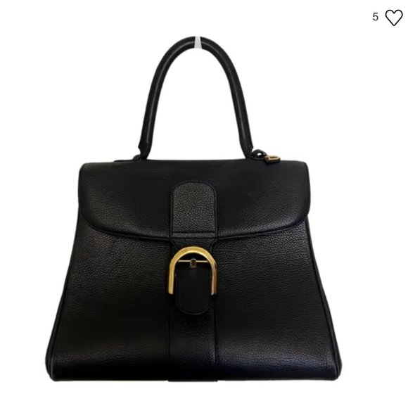 Delvaux Handbags - Delvaux Navy Blue Leather Brillant Handbag